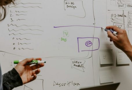 Email Strategy - two people drawing on whiteboard