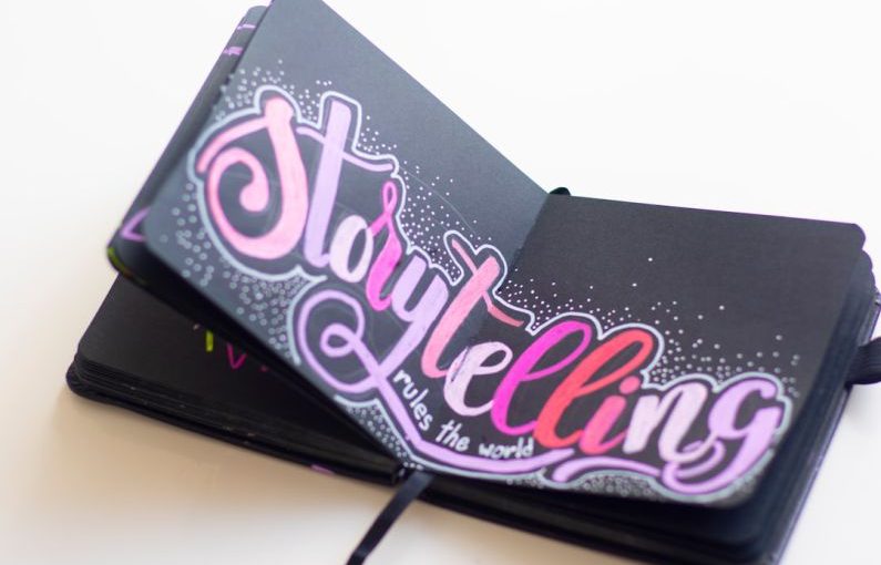 Storytelling Video - text, whiteboard