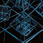 SWOT Infographic - a close up of a metal structure in the dark