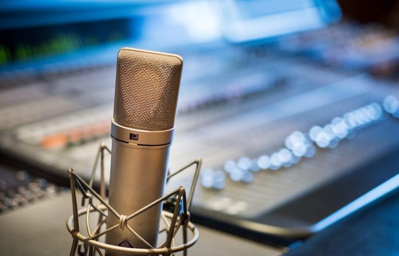 Microphone Search - silver microphone near audio mixer