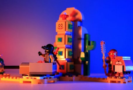 Interactive Game - a couple of legos that are on a table