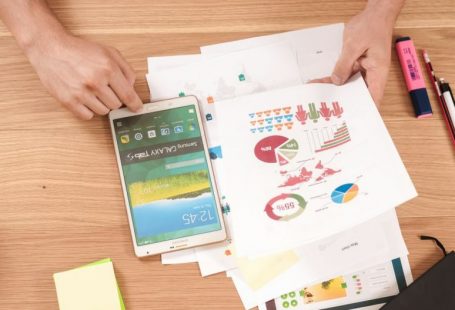 Pie Chart - person holding white Samsung Galaxy Tab