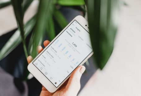Stories Engagement - person using Android smartphone