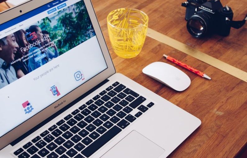 Facebook Ads - MacBook Air on table