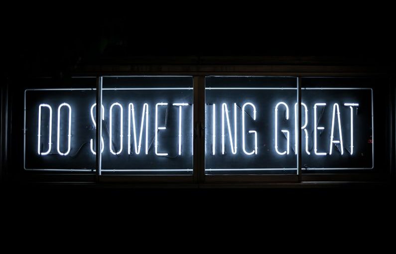 Sustainable Brand - Do Something Great neon sign